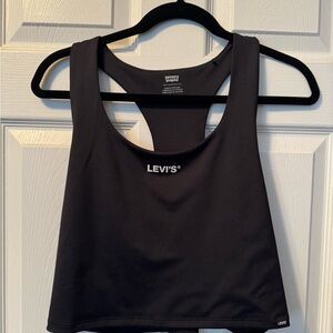 Levi's Black Racerback Crop Top
